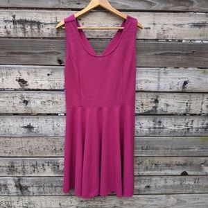 Pink Fit and Flare Dress